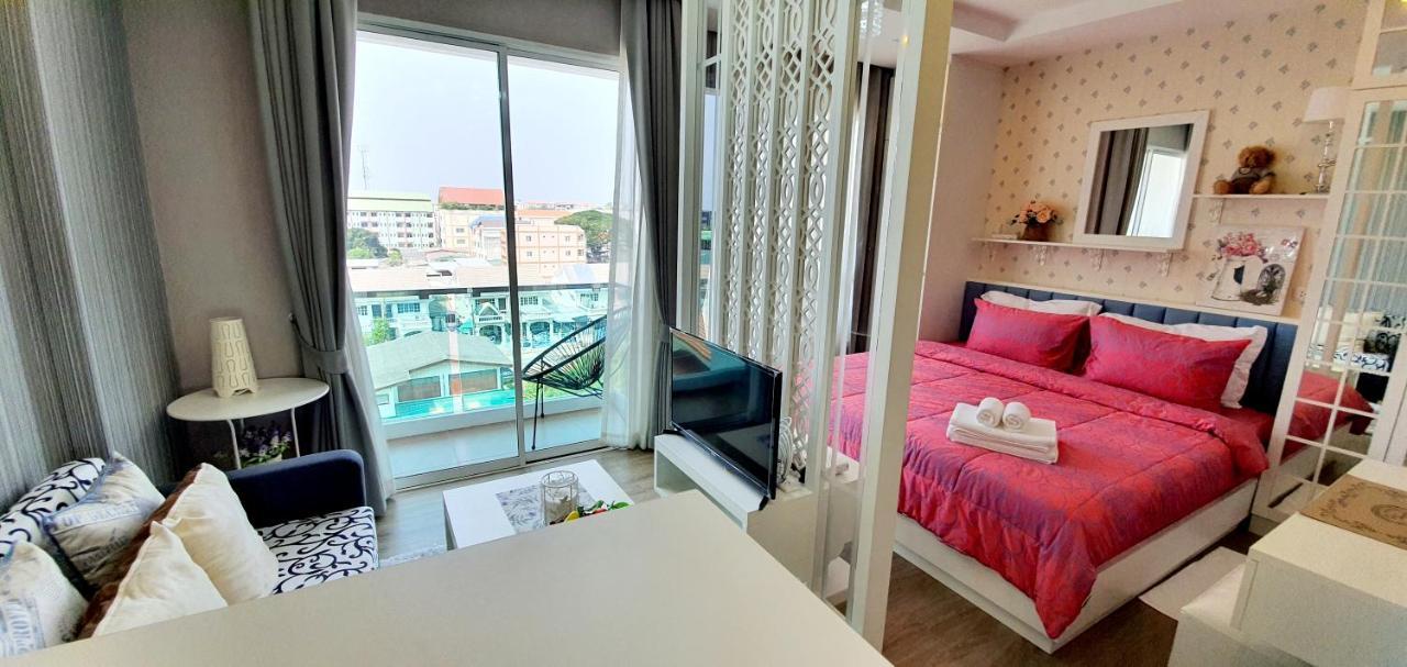 Sweet Seaview Flr6 With Toproop Pool Flr7 At The Blux Bangsaen Exterior photo